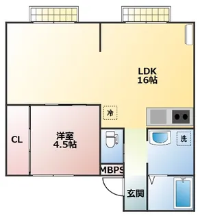 Pure Air Living【1階】の間取り