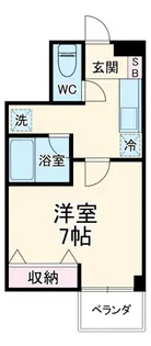 パインコート横浜【1階】の間取り