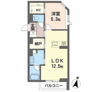 シャーメゾン定禅寺【1階】の間取り