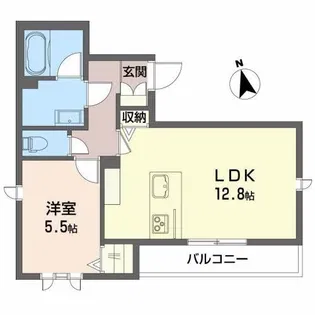 シャーメゾン あさひ【2階】の間取り