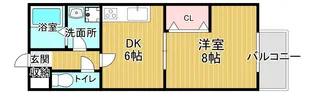 ローレンス西大寺【1階】の間取り