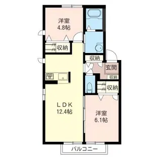 サンフォレスト四街道【2階】の間取り
