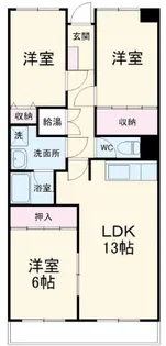 エルハイム岡崎【5階】の間取り