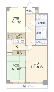 ルグラン東葛西【7階】の間取り