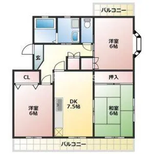ルネッサンス雅A棟【2階】の間取り