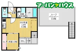 GRANDTIC SUN【2階】の間取り
