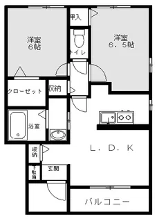 グランディス青木ABC【1階】の間取り
