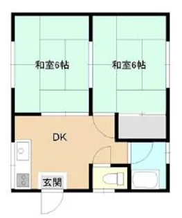 岡山県岡山市南区南輝3【アパート】の間取り