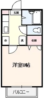 ハイツトトロ【2階】の間取り