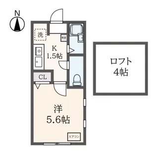グランビュー百合丘【2階】の間取り