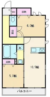 カーサ大野【2階】の間取り