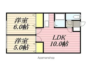 美原・龍雲荘【2階】の間取り