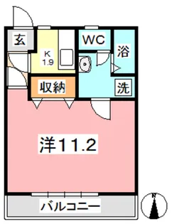 パレーシャル秋岡【1階】の間取り