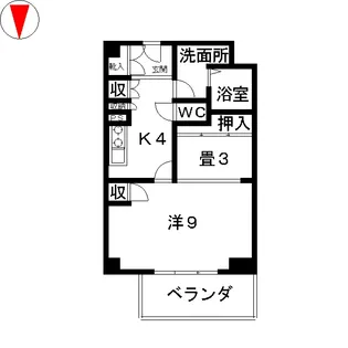 メイビル覚王山【3階】の間取り