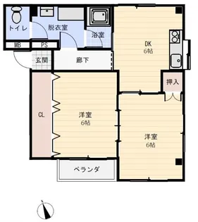 新潟県長岡市福住1【マンション】の間取り