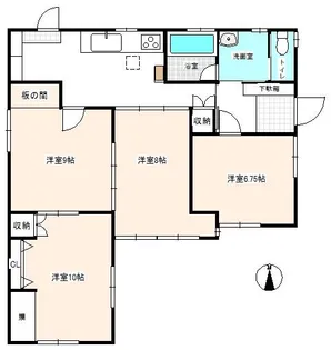群馬県高崎市貝沢町【一戸建】の間取り