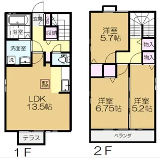 千葉県四街道市みのり町【一戸建】の間取り