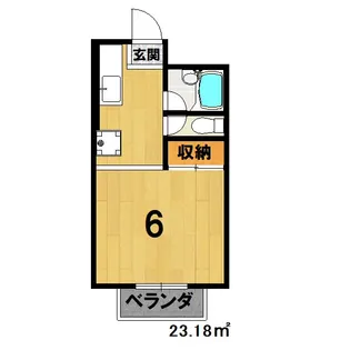ラフォーレダイゴA棟【2階】の間取り