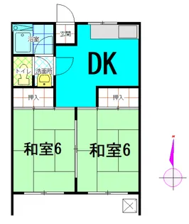 コーポ宇佐美【2階】の間取り