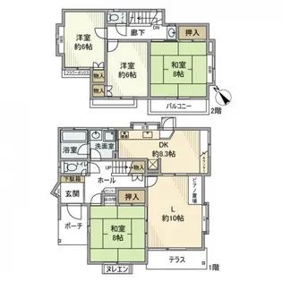 千葉県佐倉市宮ノ台2【一戸建】の間取り