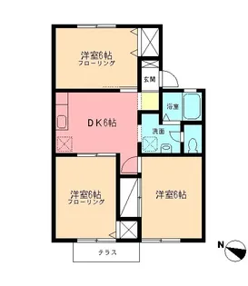 3DKの間取り画像