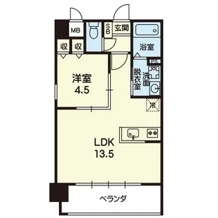クロノス8子飼橋【7階】の間取り