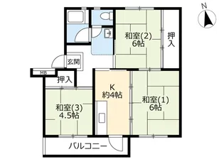 UR高津【5階】の間取り