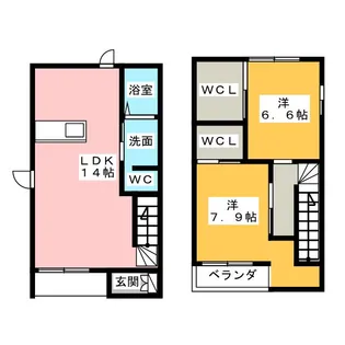 愛知県瀬戸市坂上町【一戸建】の間取り