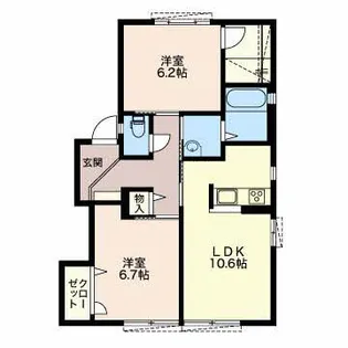 サンフラワー F【1階】の間取り