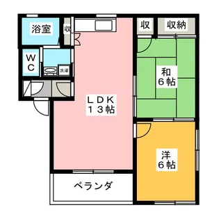 ガーデン・ヴェールS B棟【2階】の間取り