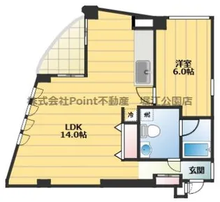 ウェーブ・イン中津【3階】の間取り
