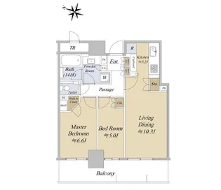 パークタワー西新宿【25階】の間取り