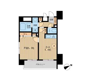 ラポール三田【9階】の間取り