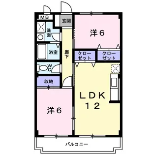 パーク マリッチ【3階】の間取り