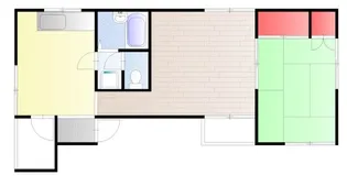 コーポ米川【4階】の間取り