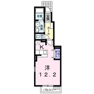 ユア コンスタンシア【1階】の間取り