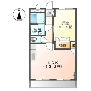 エバー・プレイス【2階】の間取り
