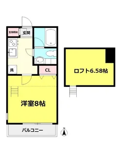サンヴィアーレフジ【2階】の間取り