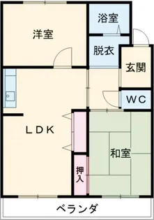 パークハイツ【2階】の間取り