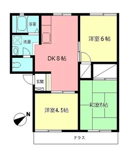 プランドール【1階】の間取り