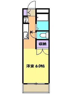 ヴィラ若林【6階】の間取り