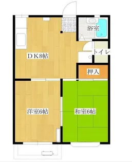 パラグレイスII【2階】の間取り