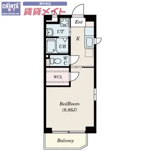 SーFORT三重大学前【2階】の間取り