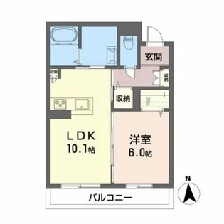 ミュートスM【3階】の間取り