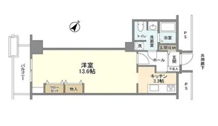 トルナーレ日本橋浜町【13階】の間取り