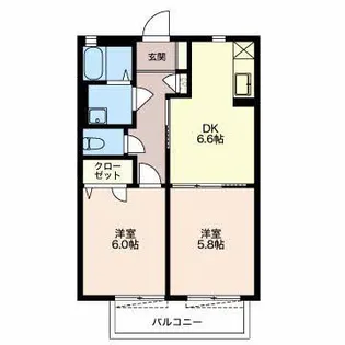 ハイネスアイ A【2階】の間取り