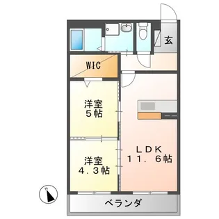 サクラヒルズ南館【1階】の間取り