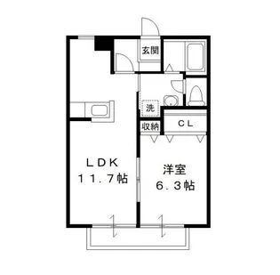 N・Yハイツ C【2階】の間取り
