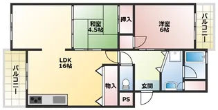 ランベール池北【1階】の間取り