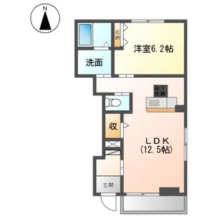 ガーデンヒルズ【1階】の間取り